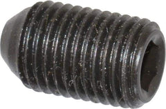 Holo-Krome - 3/8-24 UNF, 5/8" OAL, Cup Point Set Screw - Grade 8 Alloy Steel, 3/16" Key - USA Tool & Supply