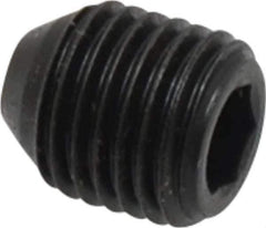 Holo-Krome - 7/16-20 UNF, 1/2" OAL, Cup Point Set Screw - Grade 8 Alloy Steel, 7/32" Key - USA Tool & Supply