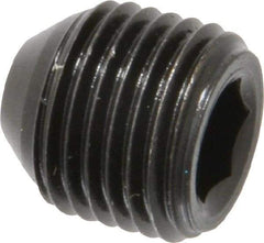 Holo-Krome - 1/2-20 UNF, 1/2" OAL, Cup Point Set Screw - Grade 8 Alloy Steel, 1/4" Key - USA Tool & Supply