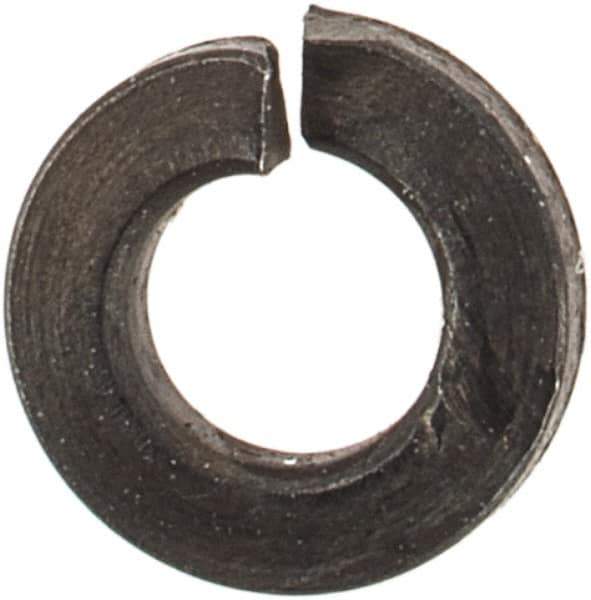 Value Collection - #2, 0.088" ID, 0.027" Thick Split Lock Washer - Grade 2 Spring Steel, Uncoated, 0.088" Min ID, 0.094" Max ID, 0.208" Max OD - USA Tool & Supply