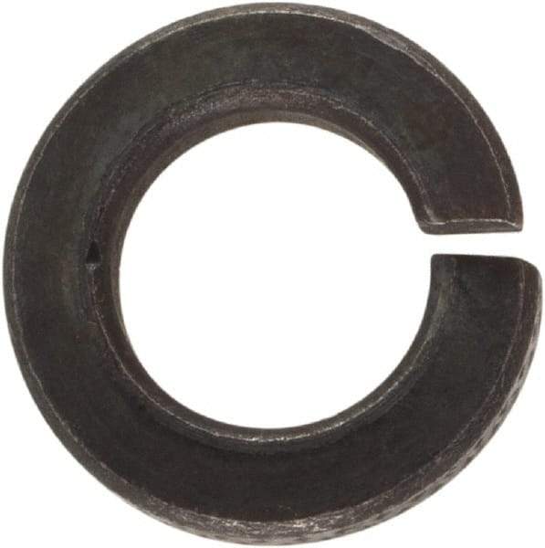 Value Collection - #8, 0.167" ID, 0.047" Thick Split Lock Washer - Grade 2 Spring Steel, Uncoated, 0.167" Min ID, 0.174" Max ID, 0.307" Max OD - USA Tool & Supply