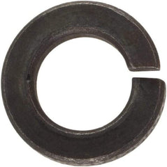 Value Collection - #8, 0.167" ID, 0.047" Thick Split Lock Washer - Grade 2 Spring Steel, Uncoated, 0.167" Min ID, 0.174" Max ID, 0.307" Max OD - USA Tool & Supply