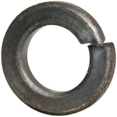 Value Collection - #10, 0.193" ID, 0.056" Thick Split Lock Washer - Grade 2 Spring Steel, Uncoated, 0.193" Min ID, 0.2" Max ID, 0.35" Max OD - USA Tool & Supply