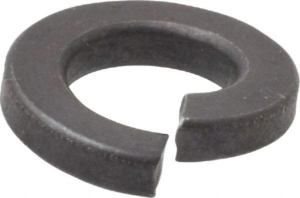 Value Collection - 3/8", 0.377" ID, 0.115" Thick Split Lock Washer - Grade 2 Spring Steel, Uncoated, 0.377" Min ID, 0.385" Max ID, 0.688" Max OD - USA Tool & Supply
