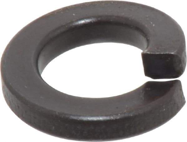 Value Collection - 1/2", 0.502" ID, 0.151" Thick Split Lock Washer - Grade 2 Spring Steel, Uncoated, 0.502" Min ID, 0.512" Max ID, 0.879" Max OD - USA Tool & Supply