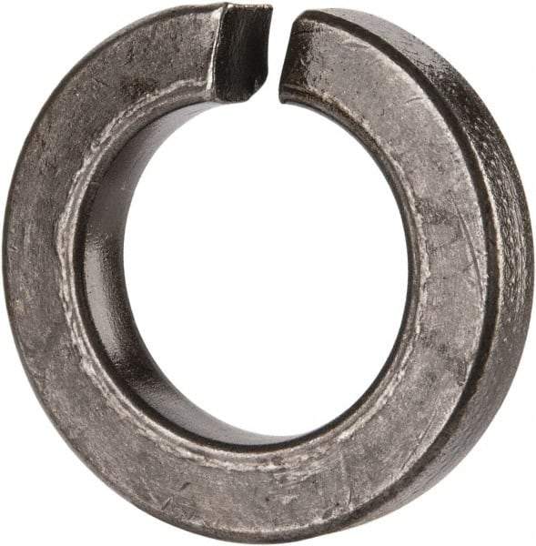 Value Collection - 1-1/8", 1.129" ID, 0.345" Thick Split Lock Washer - Grade 8 Spring Steel, Uncoated, 1.129" Min ID, 1.153" Max ID, 1.903" Max OD - USA Tool & Supply