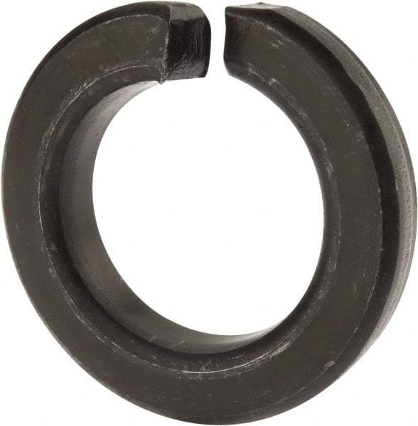 Value Collection - 1-1/2", 1.504" ID, 0.045" Thick Split Lock Washer - Grade 8 Spring Steel, Uncoated, 1.504" Min ID, 1.534" Max ID, 2.491" Max OD - USA Tool & Supply