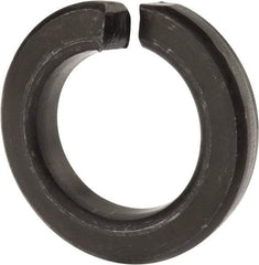 Value Collection - 1-1/2", 1.504" ID, 0.045" Thick Split Lock Washer - Grade 8 Spring Steel, Uncoated, 1.504" Min ID, 1.534" Max ID, 2.491" Max OD - USA Tool & Supply