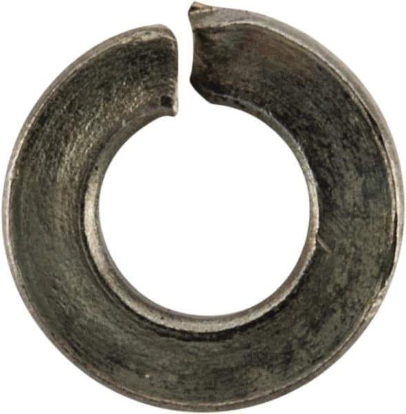 Value Collection - #3, 0.101" ID, 0.034" Thick Split Lock Washer - Grade 2 Spring Steel, Zinc-Plated Finish, 0.101" Min ID, 0.107" Max ID, 0.239" Max OD - USA Tool & Supply