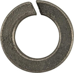 Value Collection - #12, 0.22" ID, 0.063" Thick Split Lock Washer - Grade 2 Spring Steel, Zinc-Plated Finish, 0.22" Min ID, 0.227" Max ID, 0.391" Max OD - USA Tool & Supply