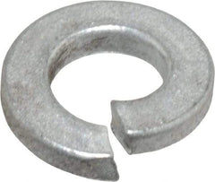 Value Collection - 1/4", 0.252" ID, 0.077" Thick Split Lock Washer - Grade 2 Spring Steel, Zinc-Plated Finish, 0.252" Min ID, 0.26" Max ID, 0.489" Max OD - USA Tool & Supply