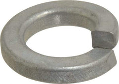 Value Collection - 1/2", 0.502" ID, 0.151" Thick Split Lock Washer - Grade 2 Spring Steel, Zinc-Plated Finish, 0.502" Min ID, 0.512" Max ID, 0.879" Max OD - USA Tool & Supply