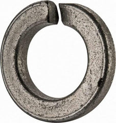 Value Collection - 9/16", 0.564" ID, 0.17" Thick Split Lock Washer - Grade 2 Spring Steel, Zinc-Plated Finish, 0.564" Min ID, 0.574" Max ID, 0.975" Max OD - USA Tool & Supply