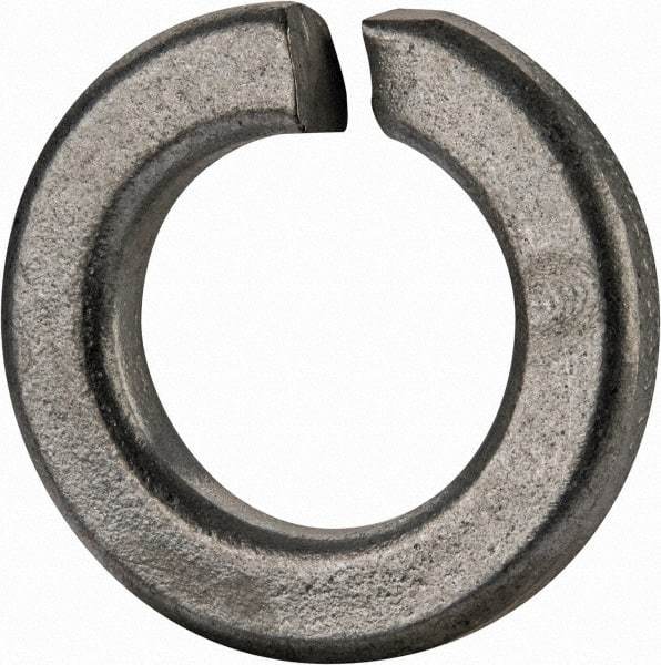 Value Collection - 5/8", 0.628" ID, 0.188" Thick Split Lock Washer - Grade 2 Spring Steel, Zinc-Plated Finish, 0.628" Min ID, 0.641" Max ID, 1.087" Max OD - USA Tool & Supply