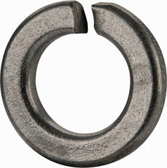 Value Collection - 5/8", 0.628" ID, 0.188" Thick Split Lock Washer - Grade 2 Spring Steel, Zinc-Plated Finish, 0.628" Min ID, 0.641" Max ID, 1.087" Max OD - USA Tool & Supply