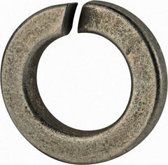 Value Collection - 7/8", 0.878" ID, 0.266" Thick Split Lock Washer - Grade 2 Spring Steel, Zinc-Plated Finish, 0.878" Min ID, 0.894" Max ID, 1.489" Max OD - USA Tool & Supply