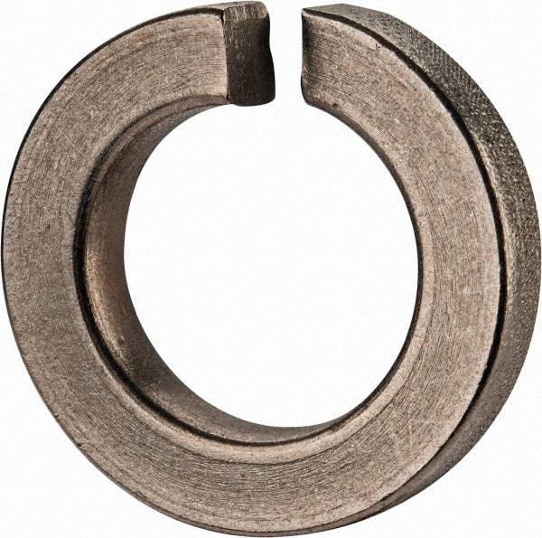 Value Collection - 1", 1.003" ID, 0.306" Thick Split Lock Washer - Grade 2 Spring Steel, Zinc-Plated Finish, 1.003" Min ID, 1.024" Max ID, 1.705" Max OD - USA Tool & Supply
