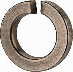 Value Collection - 1", 1.003" ID, 0.306" Thick Split Lock Washer - Grade 2 Spring Steel, Zinc-Plated Finish, 1.003" Min ID, 1.024" Max ID, 1.705" Max OD - USA Tool & Supply