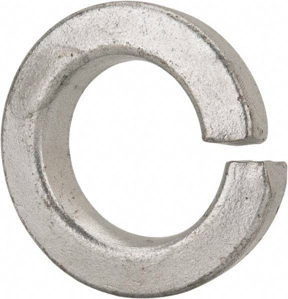 Value Collection - 1-1/4", 1.254" ID, 0.384" Thick Split Lock Washer - Grade 8 Spring Steel, Zinc-Plated Finish, 1.254" Min ID, 1.28" Max ID, 2.104" Max OD - USA Tool & Supply