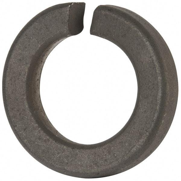 Value Collection - 1-3/8", 1.379" ID, 0.422" Thick Split Lock Washer - Grade 8 Spring Steel, Zinc-Plated Finish, 1.379" Min ID, 1.408" Max ID, 2.301" Max OD - USA Tool & Supply