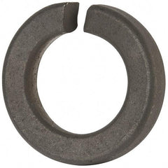 Value Collection - 1-3/8", 1.379" ID, 0.422" Thick Split Lock Washer - Grade 8 Spring Steel, Zinc-Plated Finish, 1.379" Min ID, 1.408" Max ID, 2.301" Max OD - USA Tool & Supply