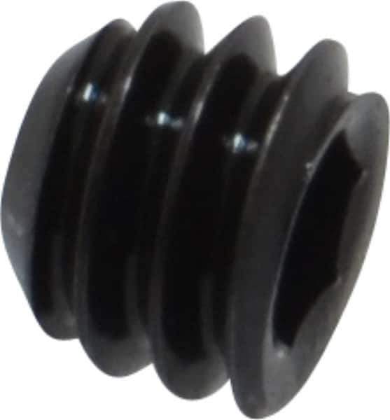 Holo-Krome - 1/4-20 UNC, 3/16" OAL, Cup Point Set Screw - Grade 8 Alloy Steel, 1/8" Key - USA Tool & Supply