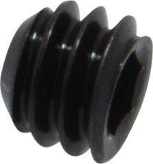 Holo-Krome - 1/4-20 UNC, 3/16" OAL, Cup Point Set Screw - Grade 8 Alloy Steel, 1/8" Key - USA Tool & Supply