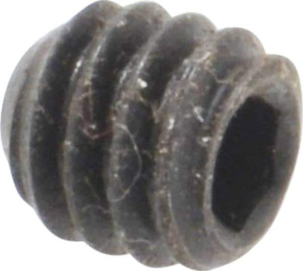 Holo-Krome - 1/4-20 UNC, 1/4" OAL, Cup Point Set Screw - Grade 8 Alloy Steel, 1/8" Key - USA Tool & Supply