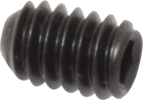 Holo-Krome - 1/4-20 UNC, 3/8" OAL, Cup Point Set Screw - Grade 8 Alloy Steel, 1/8" Key - USA Tool & Supply