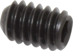 Holo-Krome - 1/4-20 UNC, 3/8" OAL, Cup Point Set Screw - Grade 8 Alloy Steel, 1/8" Key - USA Tool & Supply