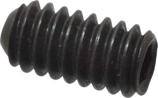 Holo-Krome - 1/4-20 UNC, 1/2" OAL, Cup Point Set Screw - Grade 8 Alloy Steel, 1/8" Key - USA Tool & Supply