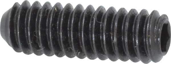 Holo-Krome - 1/4-20 UNC, 3/4" OAL, Cup Point Set Screw - Grade 8 Alloy Steel, 1/8" Key - USA Tool & Supply