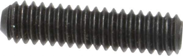 Holo-Krome - 1/4-20 UNC, 1" OAL, Cup Point Set Screw - Grade 8 Alloy Steel, 1/8" Key - USA Tool & Supply