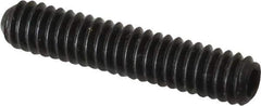 Holo-Krome - 1/4-20 UNC, 1-1/4" OAL, Cup Point Set Screw - Grade 8 Alloy Steel, 1/8" Key - USA Tool & Supply
