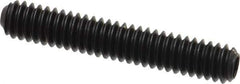 Holo-Krome - 1/4-20 UNC, 1-1/2" OAL, Cup Point Set Screw - Grade 8 Alloy Steel, 1/8" Key - USA Tool & Supply