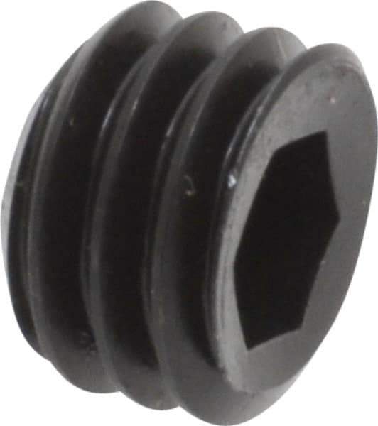 Holo-Krome - 3/8-16 UNC, 1/4" OAL, Cup Point Set Screw - Grade 8 Alloy Steel, 3/16" Key - USA Tool & Supply