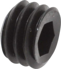 Holo-Krome - 3/8-16 UNC, 1/4" OAL, Cup Point Set Screw - Grade 8 Alloy Steel, 3/16" Key - USA Tool & Supply