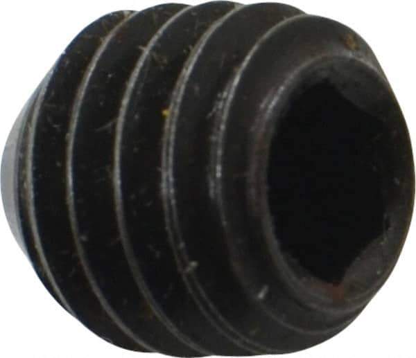 Holo-Krome - 3/8-16 UNC, 3/8" OAL, Cup Point Set Screw - Grade 8 Alloy Steel, 3/16" Key - USA Tool & Supply