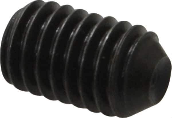 Holo-Krome - 3/8-16 UNC, 5/8" OAL, Cup Point Set Screw - Grade 8 Alloy Steel, 3/16" Key - USA Tool & Supply