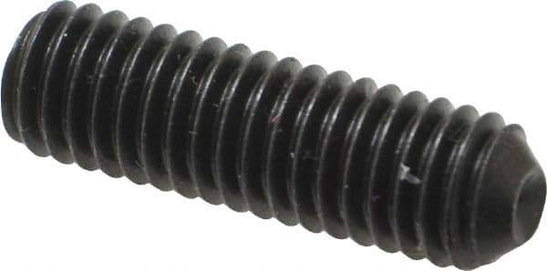 Holo-Krome - 3/8-16 UNC, 1-1/4" OAL, Cup Point Set Screw - Grade 8 Alloy Steel, 3/16" Key - USA Tool & Supply