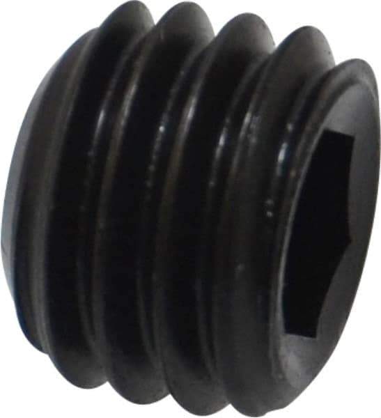 Holo-Krome - 1/2-13 UNC, 3/8" OAL, Cup Point Set Screw - Grade 8 Alloy Steel, 1/4" Key - USA Tool & Supply