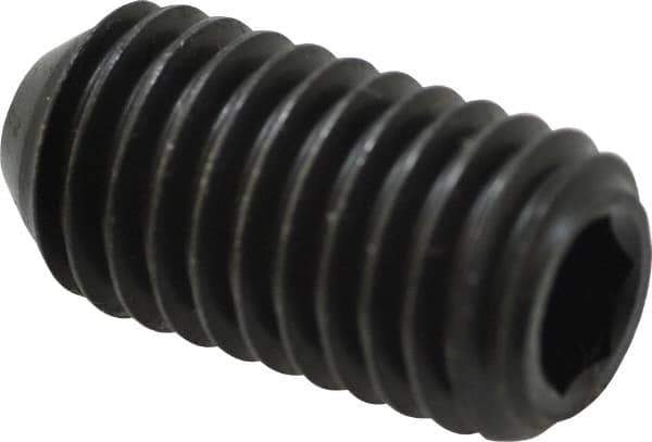 Holo-Krome - 1/2-13 UNC, 1" OAL, Cup Point Set Screw - Grade 8 Alloy Steel, 1/4" Key - USA Tool & Supply