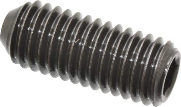 Holo-Krome - 1/2-13 UNC, 1-1/4" OAL, Cup Point Set Screw - Grade 8 Alloy Steel, 1/4" Key - USA Tool & Supply