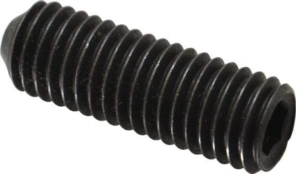 Holo-Krome - 1/2-13 UNC, 1-1/2" OAL, Cup Point Set Screw - Grade 8 Alloy Steel, 1/4" Key - USA Tool & Supply