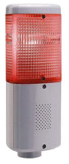 Edwards Signaling - LED Lamp, Amber, Blue, Red, Flashing and Steady, Stackable Tower Light Module - 120 VAC, 0.12 Amp, IP65 Ingress Rating, 3R, 4X NEMA Rated, Pipe Mount - USA Tool & Supply