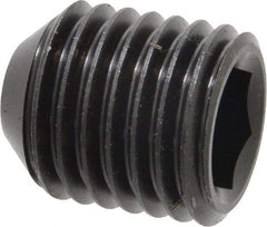 Holo-Krome - 7/8-9 UNC, 1" OAL, Cup Point Set Screw - Grade 8 Alloy Steel, 1/2" Key - USA Tool & Supply