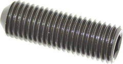 Holo-Krome - 1-8 UNC, 3" OAL, Cup Point Set Screw - Grade 8 Alloy Steel, 9/16" Key - USA Tool & Supply