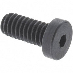 Value Collection - M6x1.00 Metric Coarse Hex Socket Drive, Low Socket Cap Screw - Grade 10.9 Alloy Steel, Black Oxide Finish, Partially Threaded, 30mm Length Under Head - USA Tool & Supply