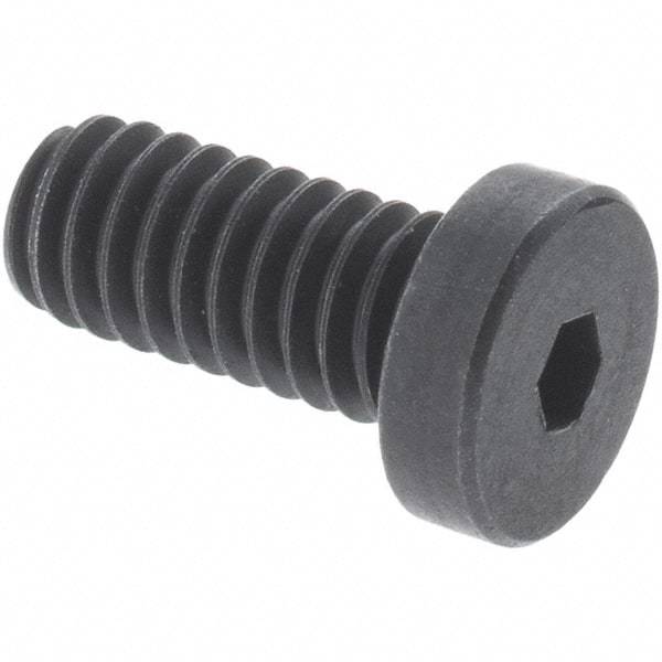 Holo-Krome - M4x0.70 Metric Coarse Hex Socket Drive, Low Socket Cap Screw - Grade 10.9 Alloy Steel, Black Oxide Finish, Fully Threaded, 25mm Length Under Head - USA Tool & Supply