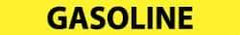 NMC - Pipe Marker with Gasoline Legend and No Graphic - 2-1/2 to 6" Pipe Outside Diam, Black on Yellow - USA Tool & Supply